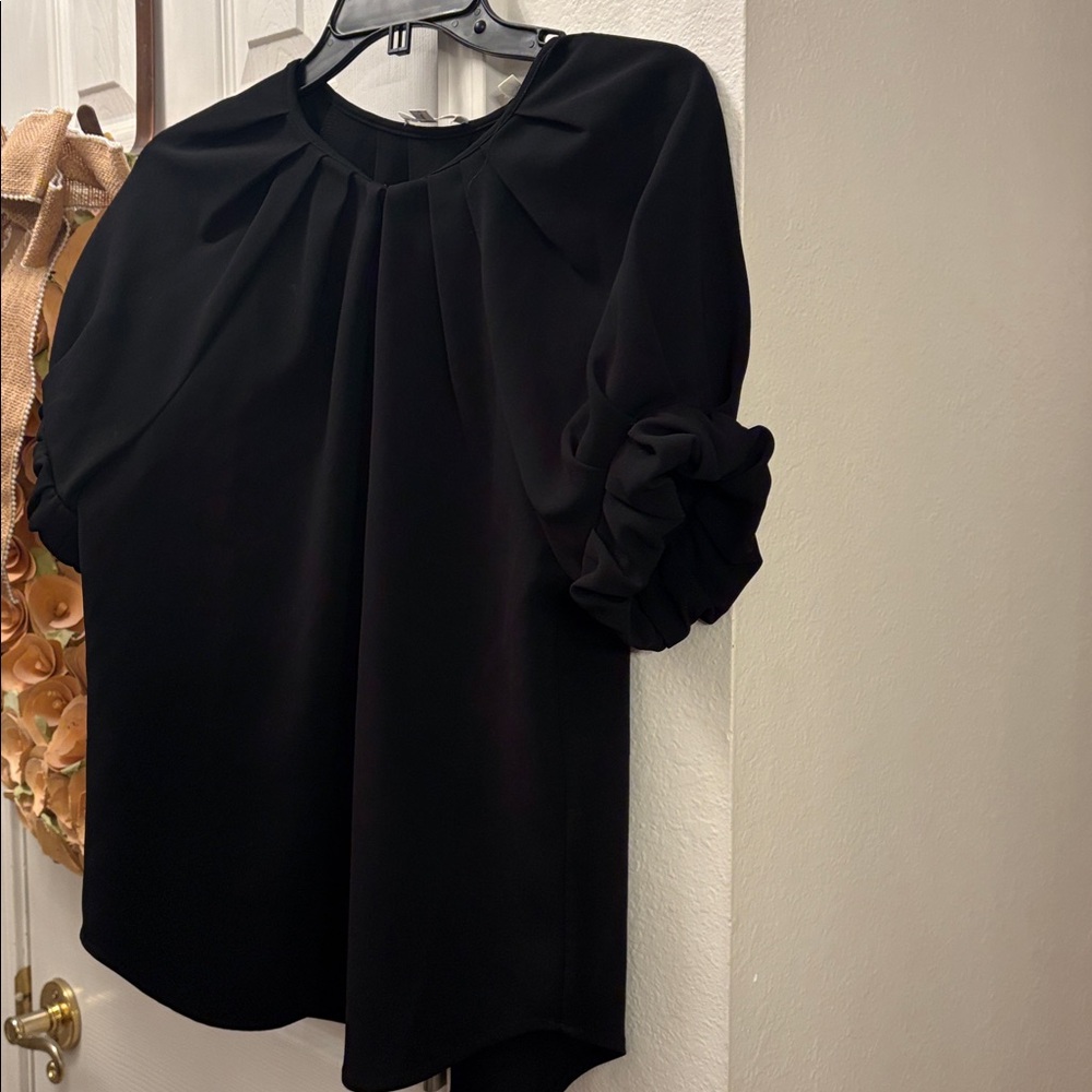 A.L.C. Black Puff sleeve top
